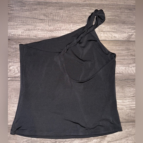 Twist Detail One Shoulder Top - Picture 2 of 4